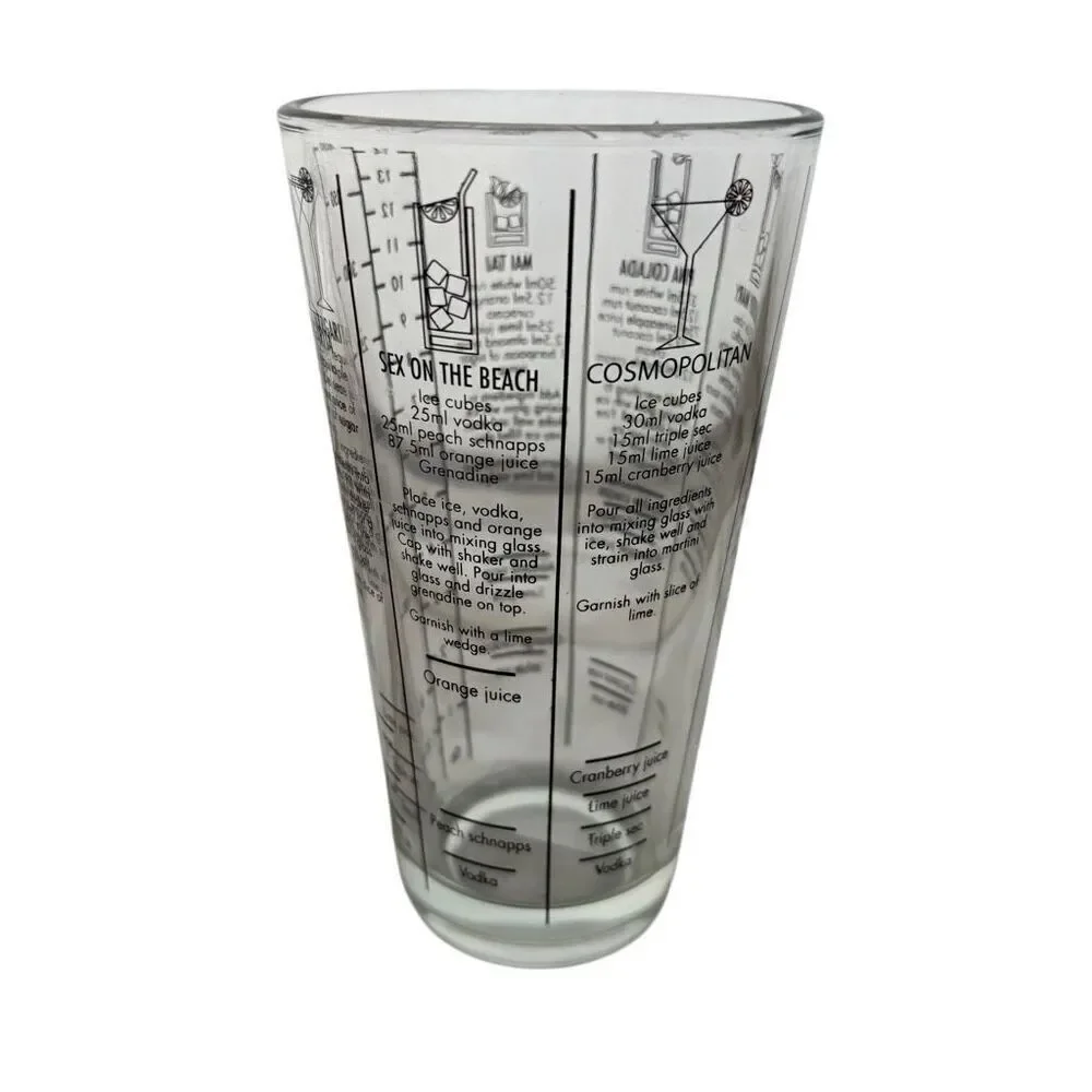 Bartender Cocktail Recipe Glass
